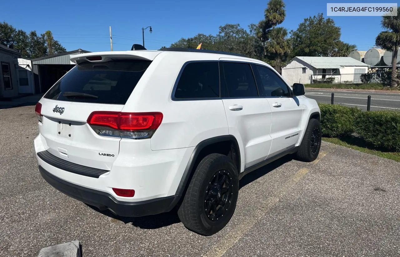 2015 Jeep Grand Cherokee Laredo VIN: 1C4RJEAG4FC199560 Lot: 82187694