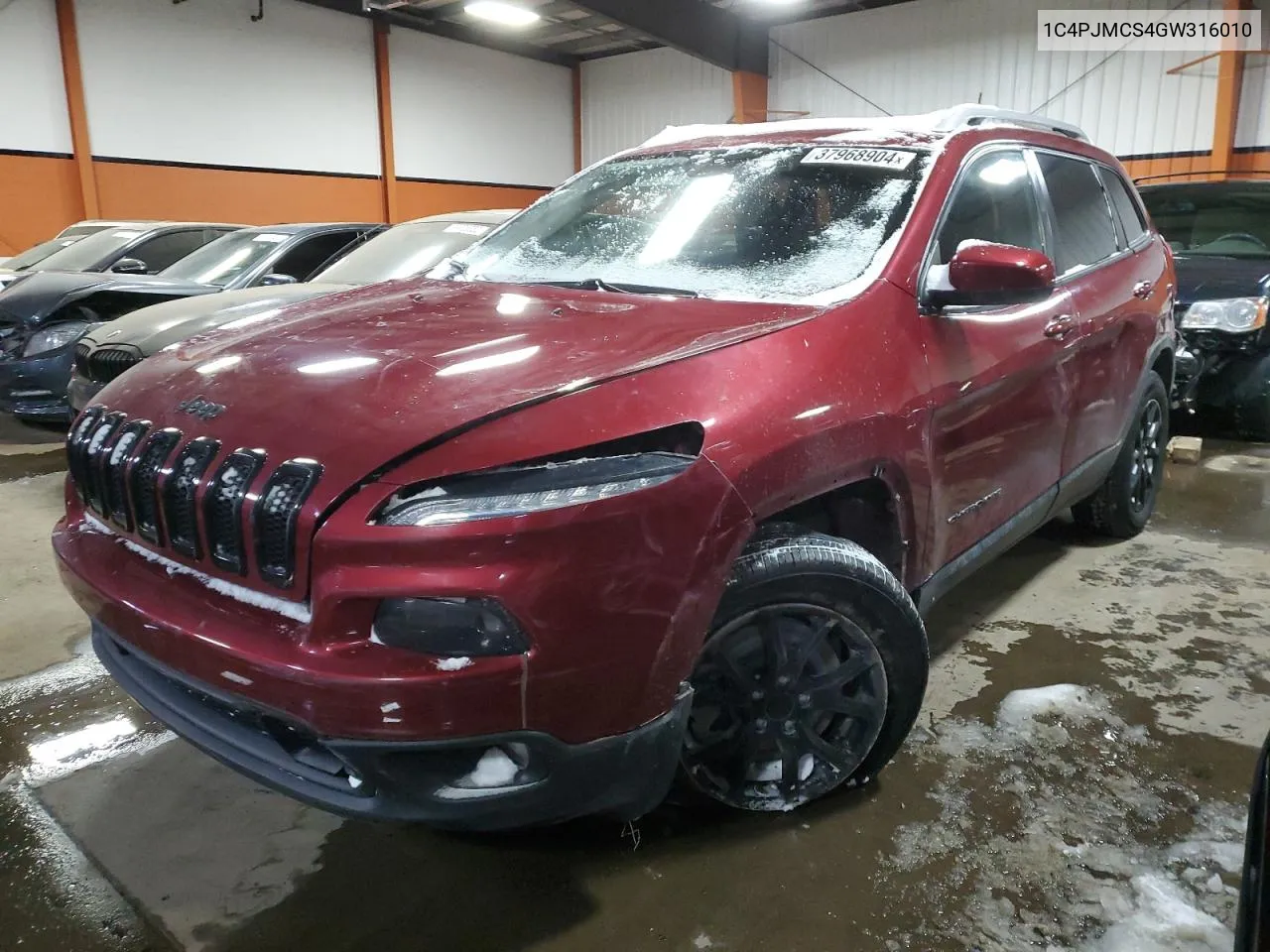 2016 Jeep Cherokee Latitude VIN: 1C4PJMCS4GW316010 Lot: 37968904