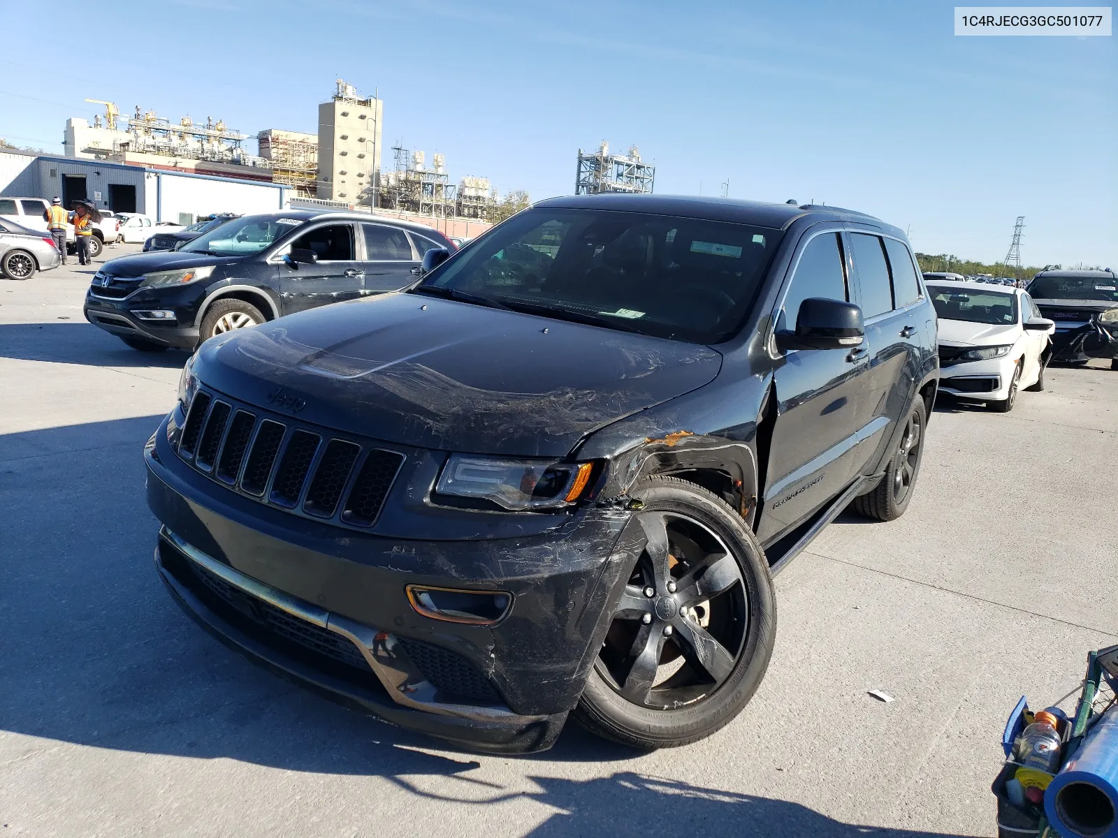 2016 Jeep Grand Cherokee Overland VIN: 1C4RJECG3GC501077 Lot: 47192004