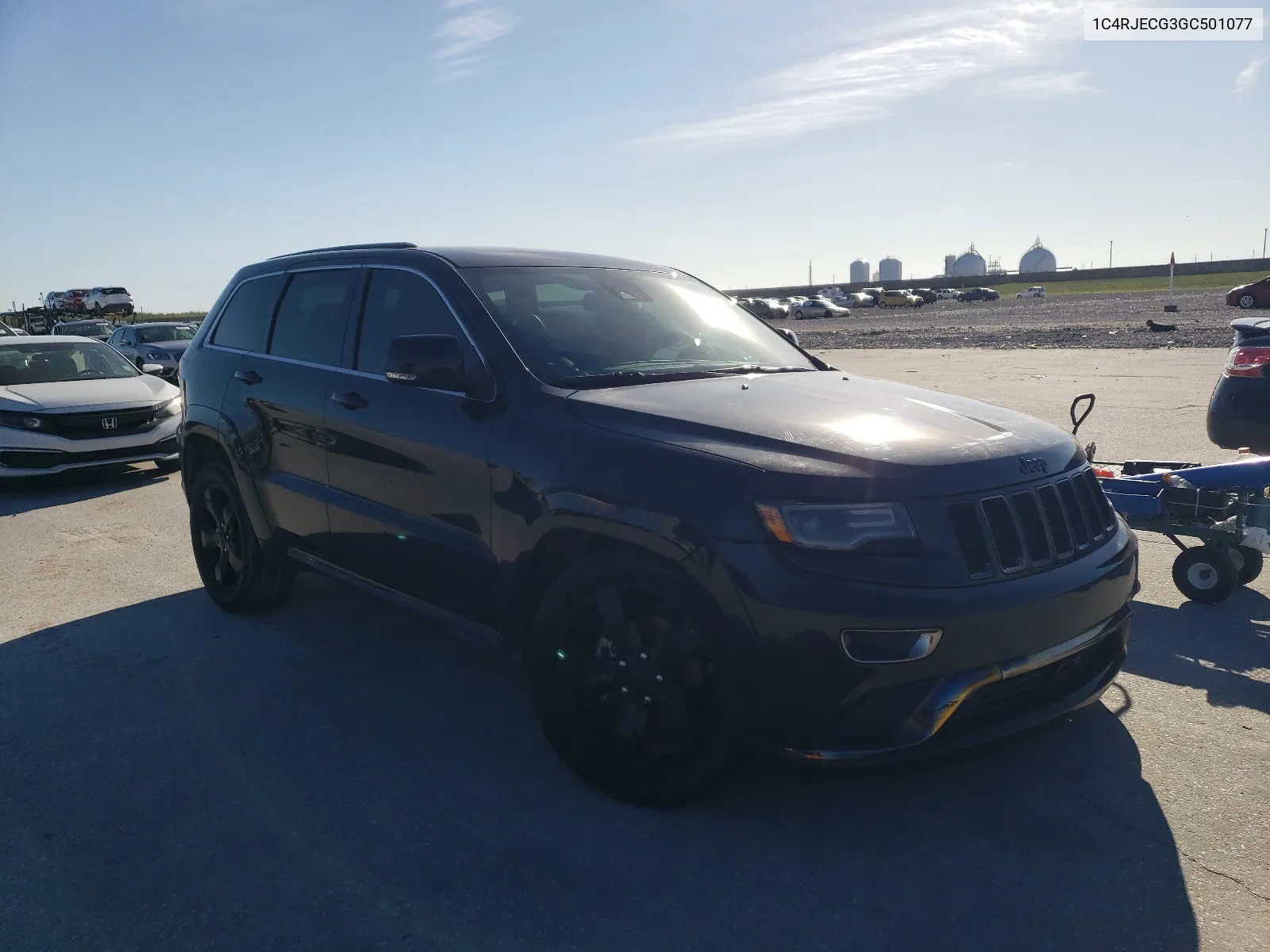 2016 Jeep Grand Cherokee Overland VIN: 1C4RJECG3GC501077 Lot: 47192004