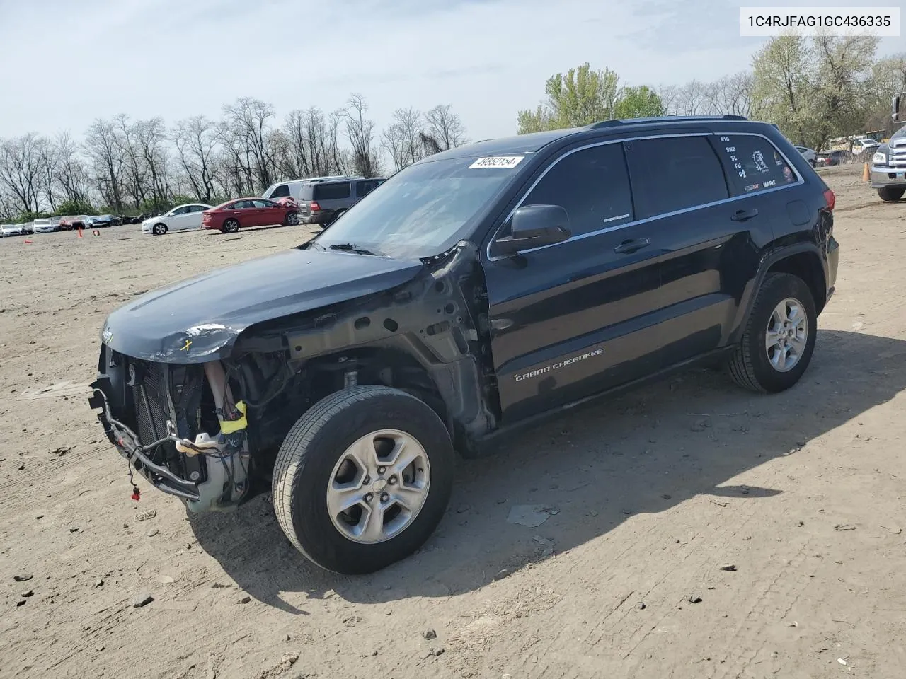 2016 Jeep Grand Cherokee Laredo VIN: 1C4RJFAG1GC436335 Lot: 49852154