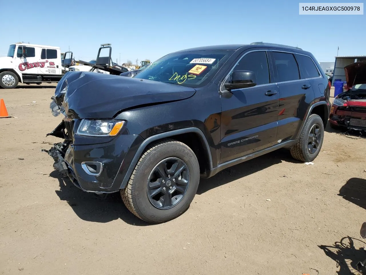 2016 Jeep Grand Cherokee Laredo VIN: 1C4RJEAGXGC500978 Lot: 50705684