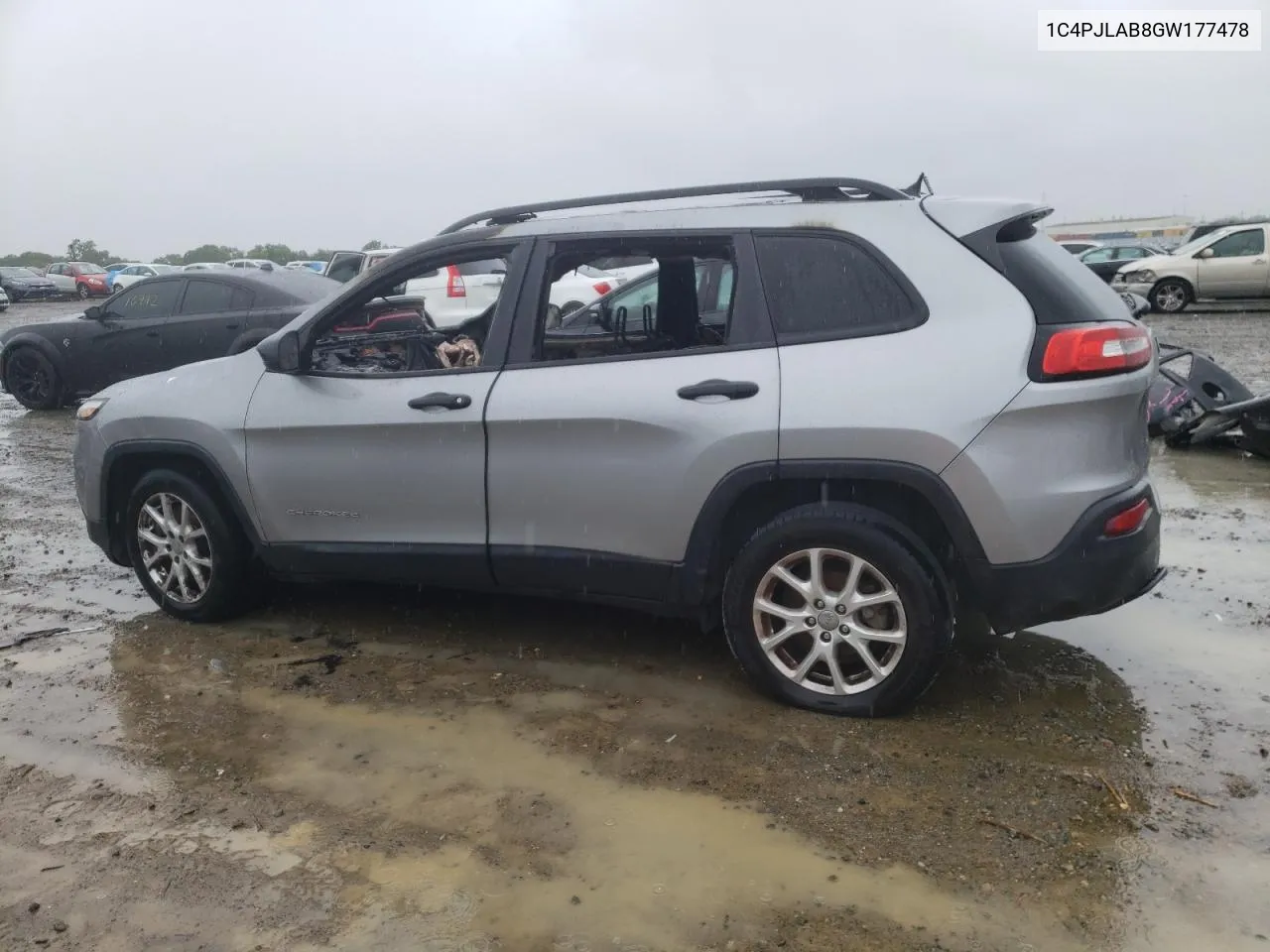 2016 Jeep Cherokee Sport VIN: 1C4PJLAB8GW177478 Lot: 50817294