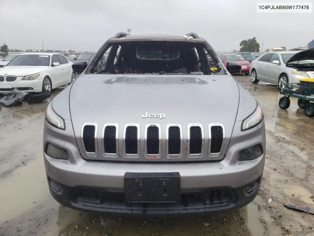 2016 Jeep Cherokee Sport VIN: 1C4PJLAB8GW177478 Lot: 50817294