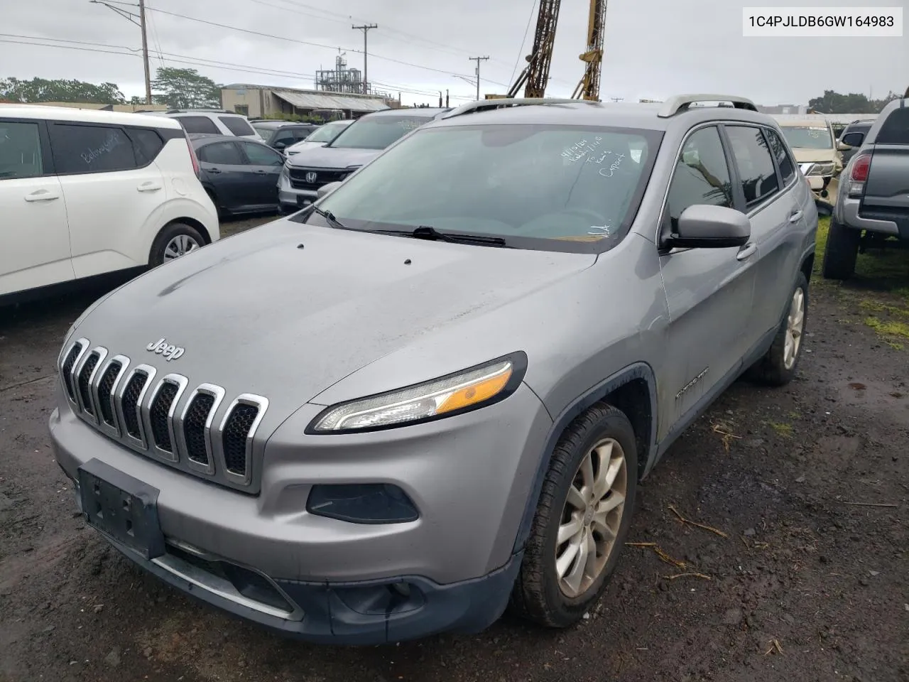 2016 Jeep Cherokee Limited VIN: 1C4PJLDB6GW164983 Lot: 50818554