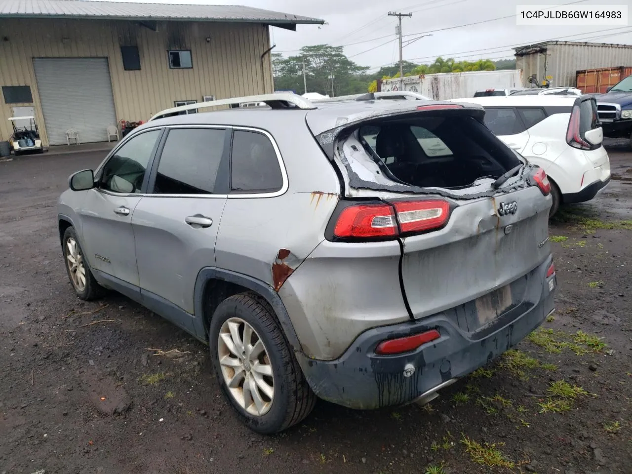 2016 Jeep Cherokee Limited VIN: 1C4PJLDB6GW164983 Lot: 50818554