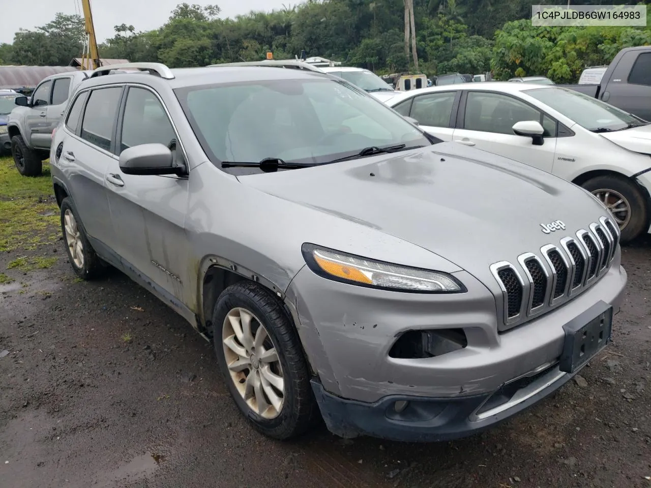 2016 Jeep Cherokee Limited VIN: 1C4PJLDB6GW164983 Lot: 50818554