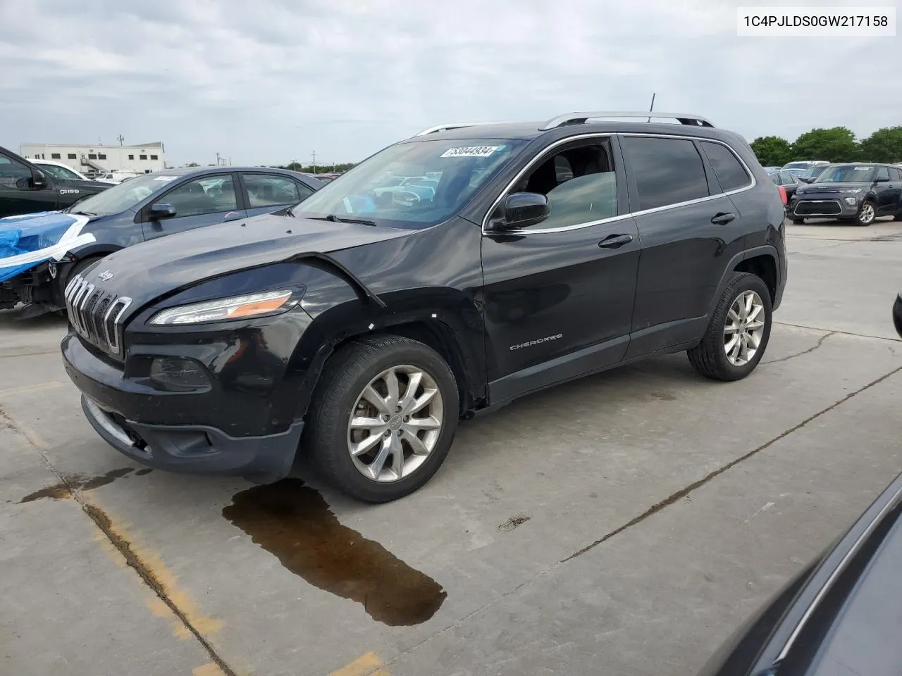 2016 Jeep Cherokee Limited VIN: 1C4PJLDS0GW217158 Lot: 53044934