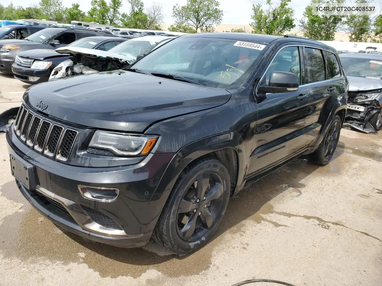 2016 Jeep Grand Cherokee Overland VIN: 1C4RJFCT2GC408537 Lot: 53159544