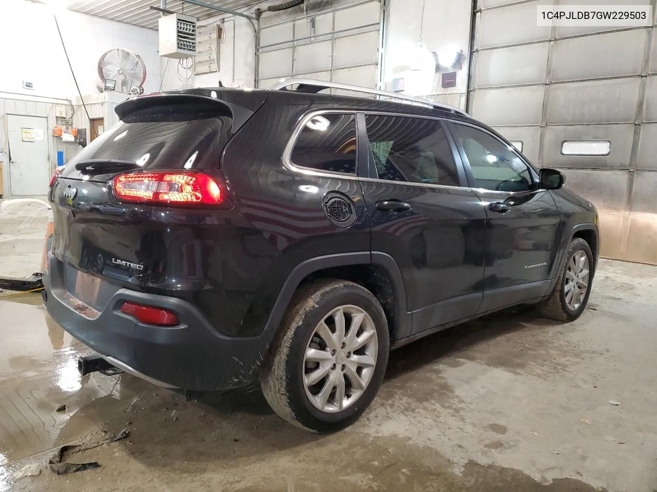 2016 Jeep Cherokee Limited VIN: 1C4PJLDB7GW229503 Lot: 53402464