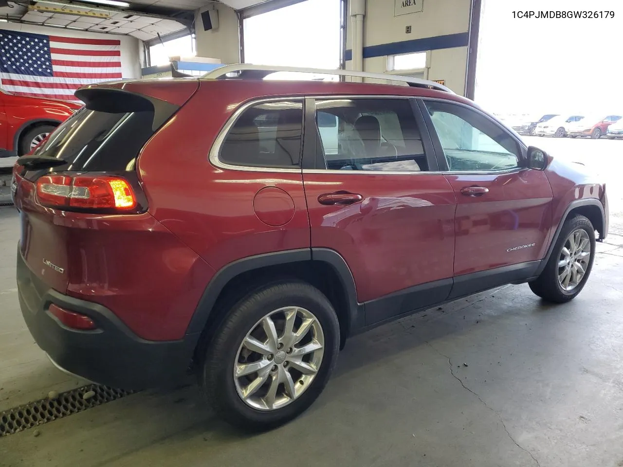 2016 Jeep Cherokee Limited VIN: 1C4PJMDB8GW326179 Lot: 53881584