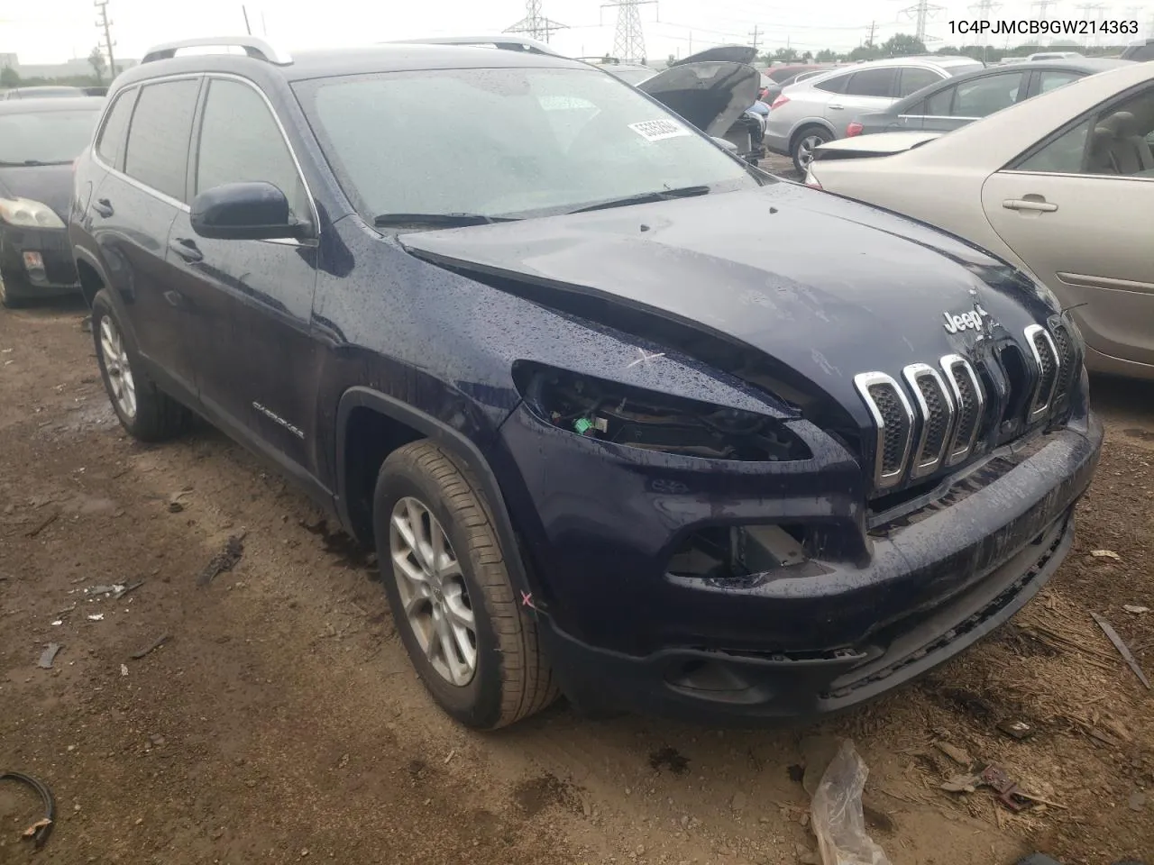 2016 Jeep Cherokee Latitude VIN: 1C4PJMCB9GW214363 Lot: 55352694