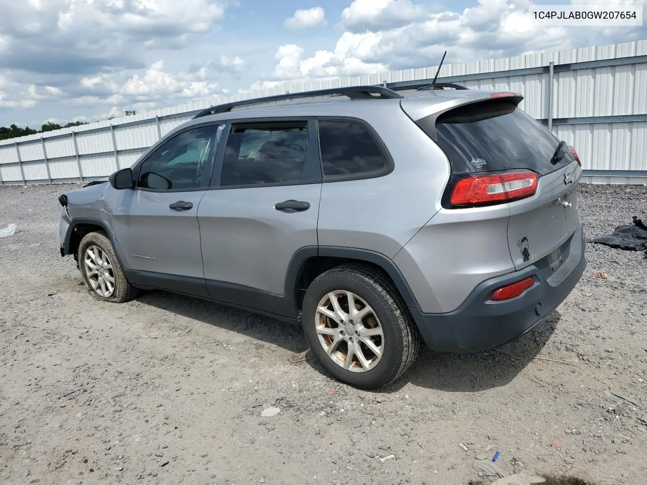 2016 Jeep Cherokee Sport VIN: 1C4PJLAB0GW207654 Lot: 55522224