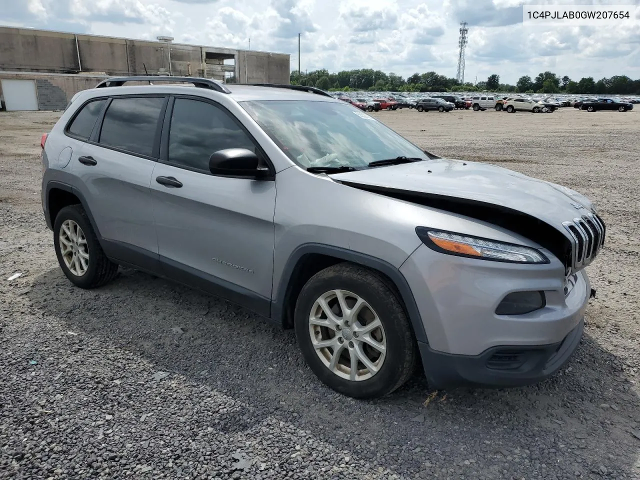 2016 Jeep Cherokee Sport VIN: 1C4PJLAB0GW207654 Lot: 55522224