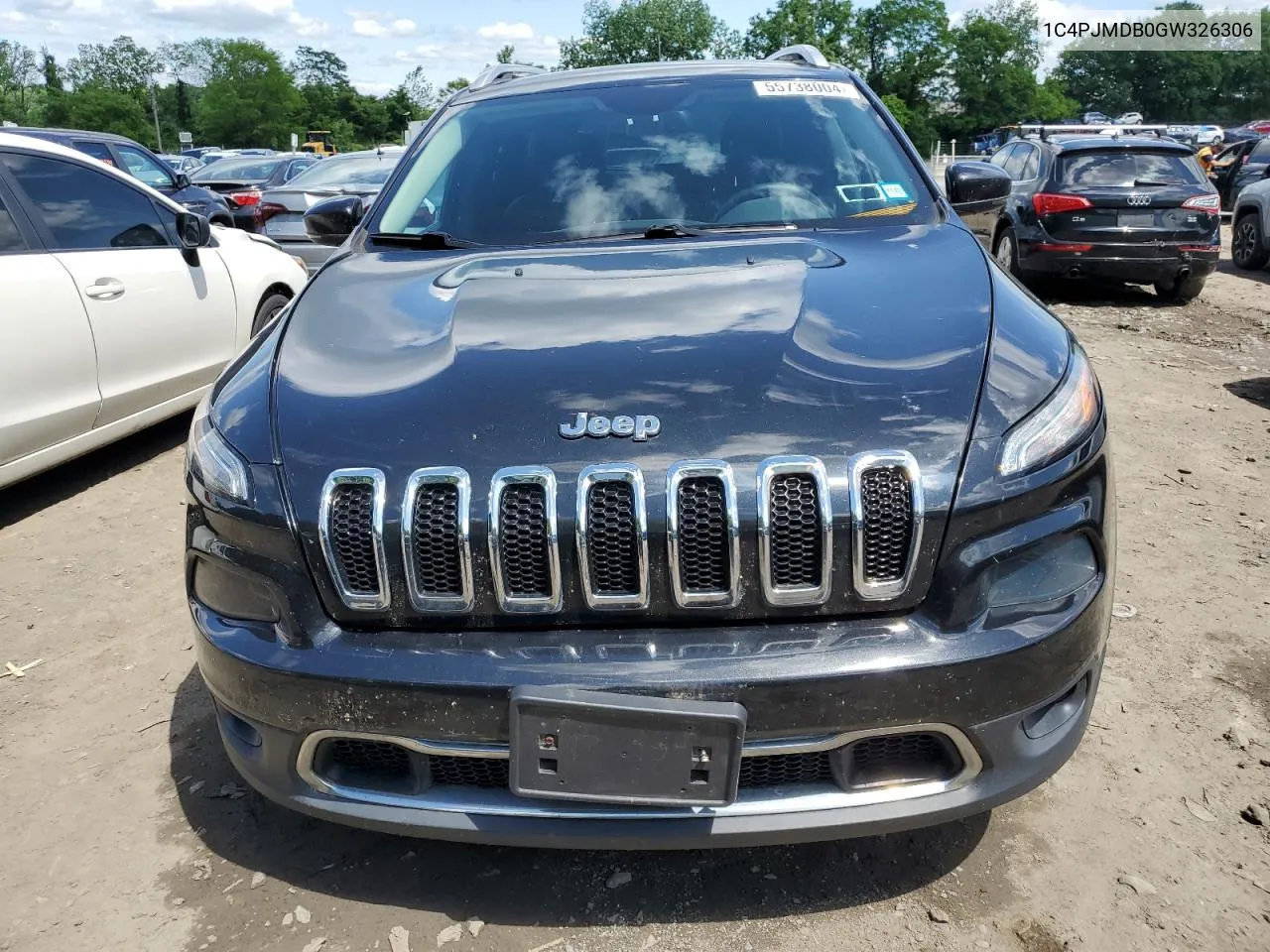 2016 Jeep Cherokee Limited VIN: 1C4PJMDB0GW326306 Lot: 55738004