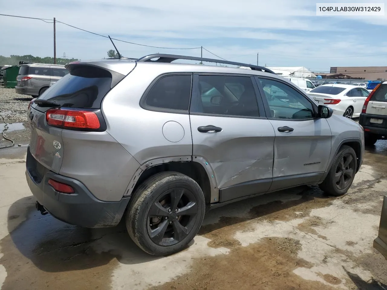 2016 Jeep Cherokee Sport VIN: 1C4PJLAB3GW312429 Lot: 57248884