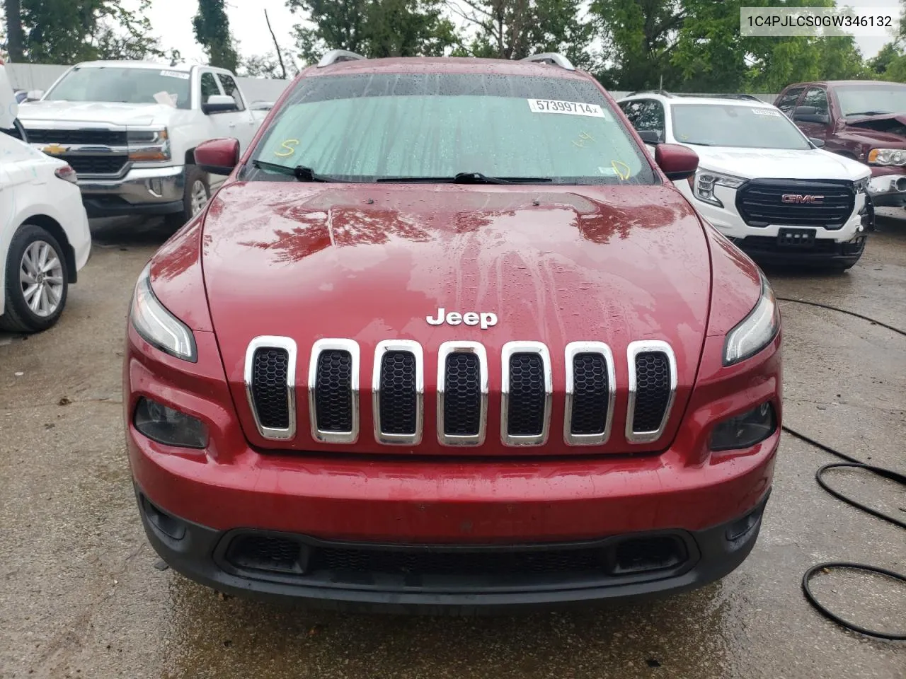 2016 Jeep Cherokee Latitude VIN: 1C4PJLCS0GW346132 Lot: 57399714