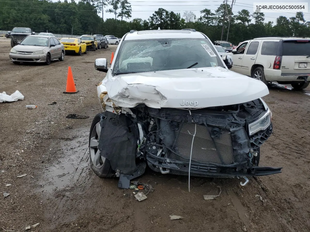 2016 Jeep Grand Cherokee Overland VIN: 1C4RJECG6GC500554 Lot: 59361744