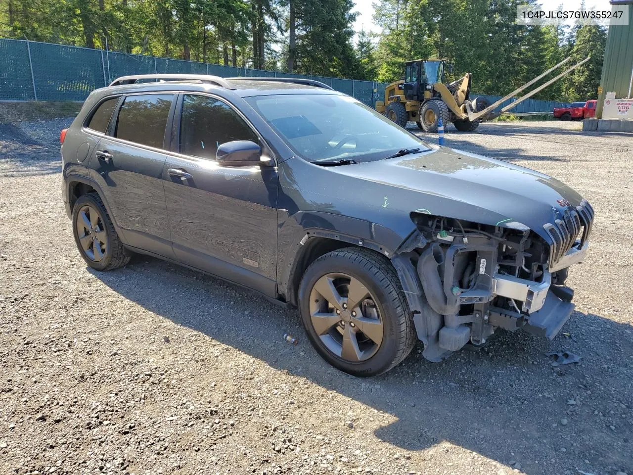 2016 Jeep Cherokee Latitude VIN: 1C4PJLCS7GW355247 Lot: 59858604