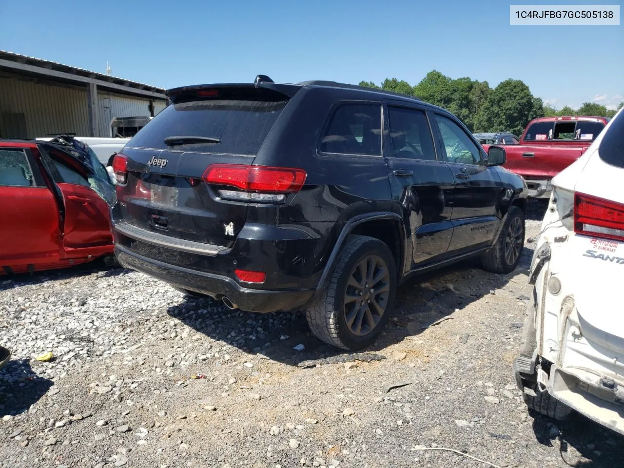 2016 Jeep Grand Cherokee Limited VIN: 1C4RJFBG7GC505138 Lot: 60302334