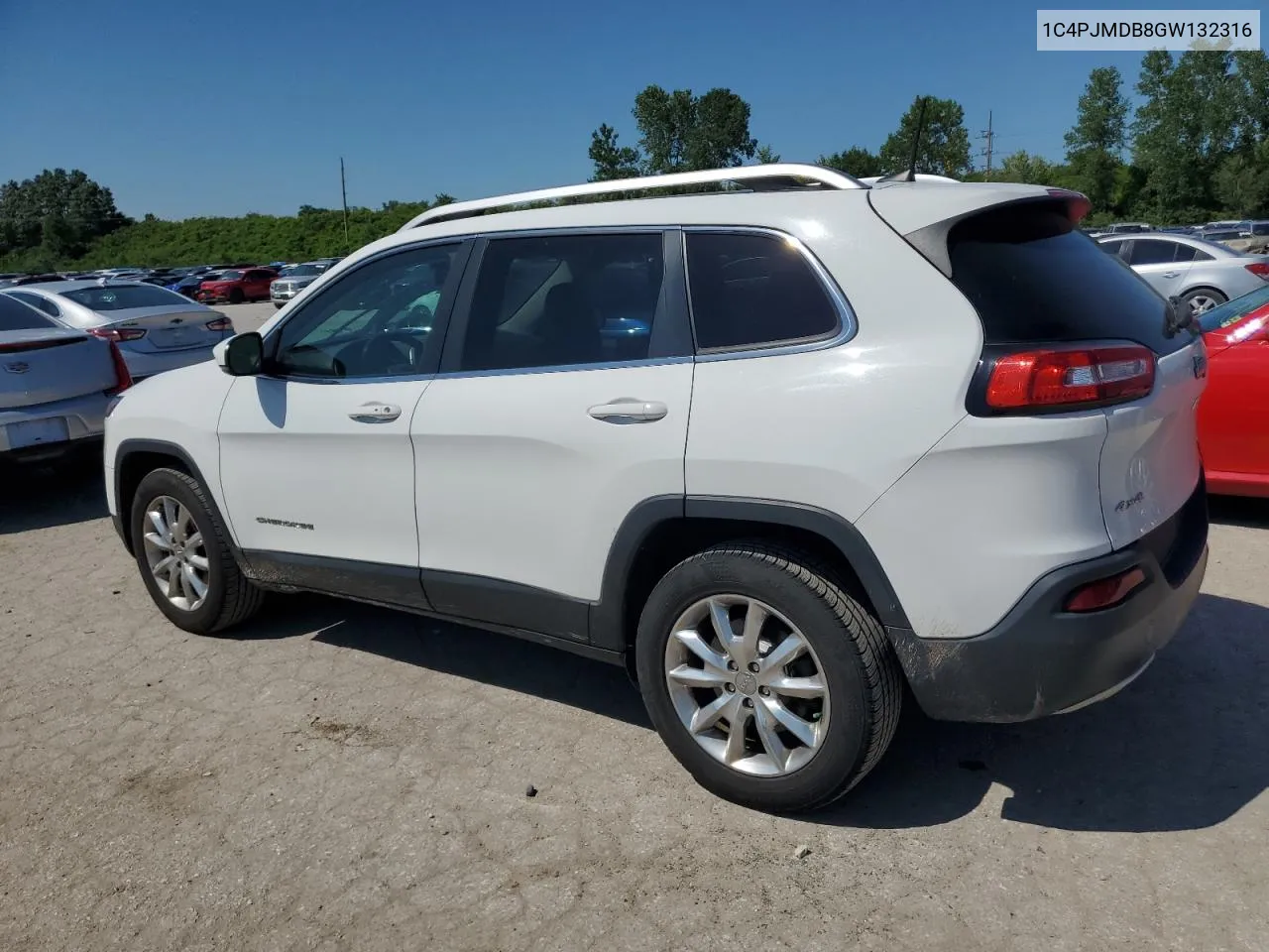 2016 Jeep Cherokee Limited VIN: 1C4PJMDB8GW132316 Lot: 60733684