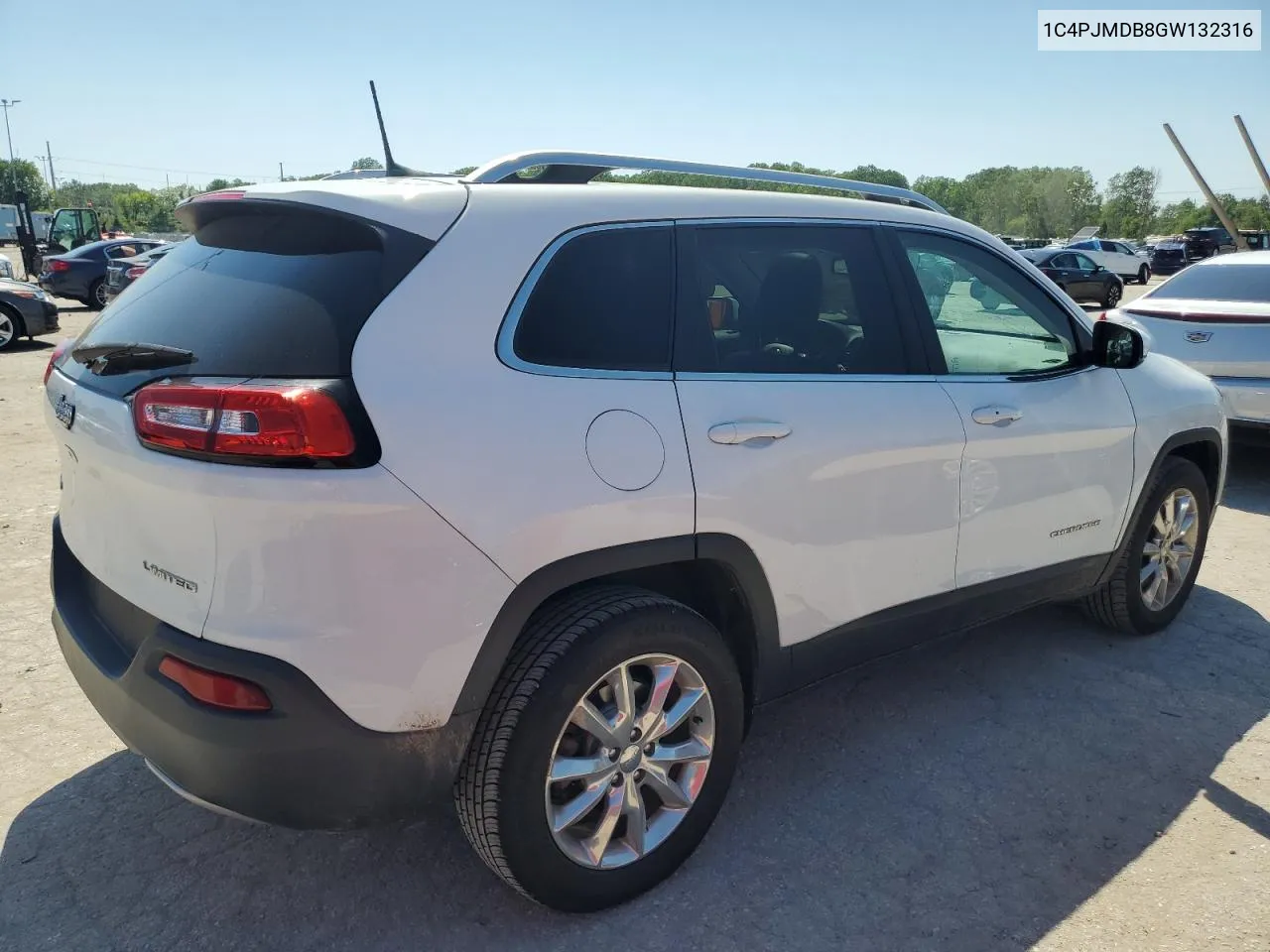 2016 Jeep Cherokee Limited VIN: 1C4PJMDB8GW132316 Lot: 60733684