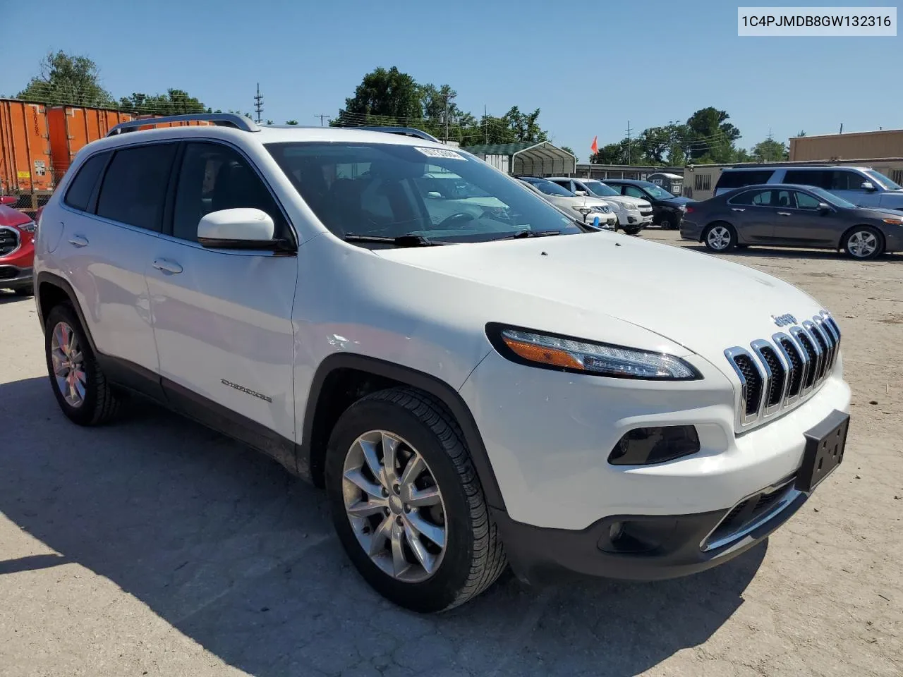 2016 Jeep Cherokee Limited VIN: 1C4PJMDB8GW132316 Lot: 60733684