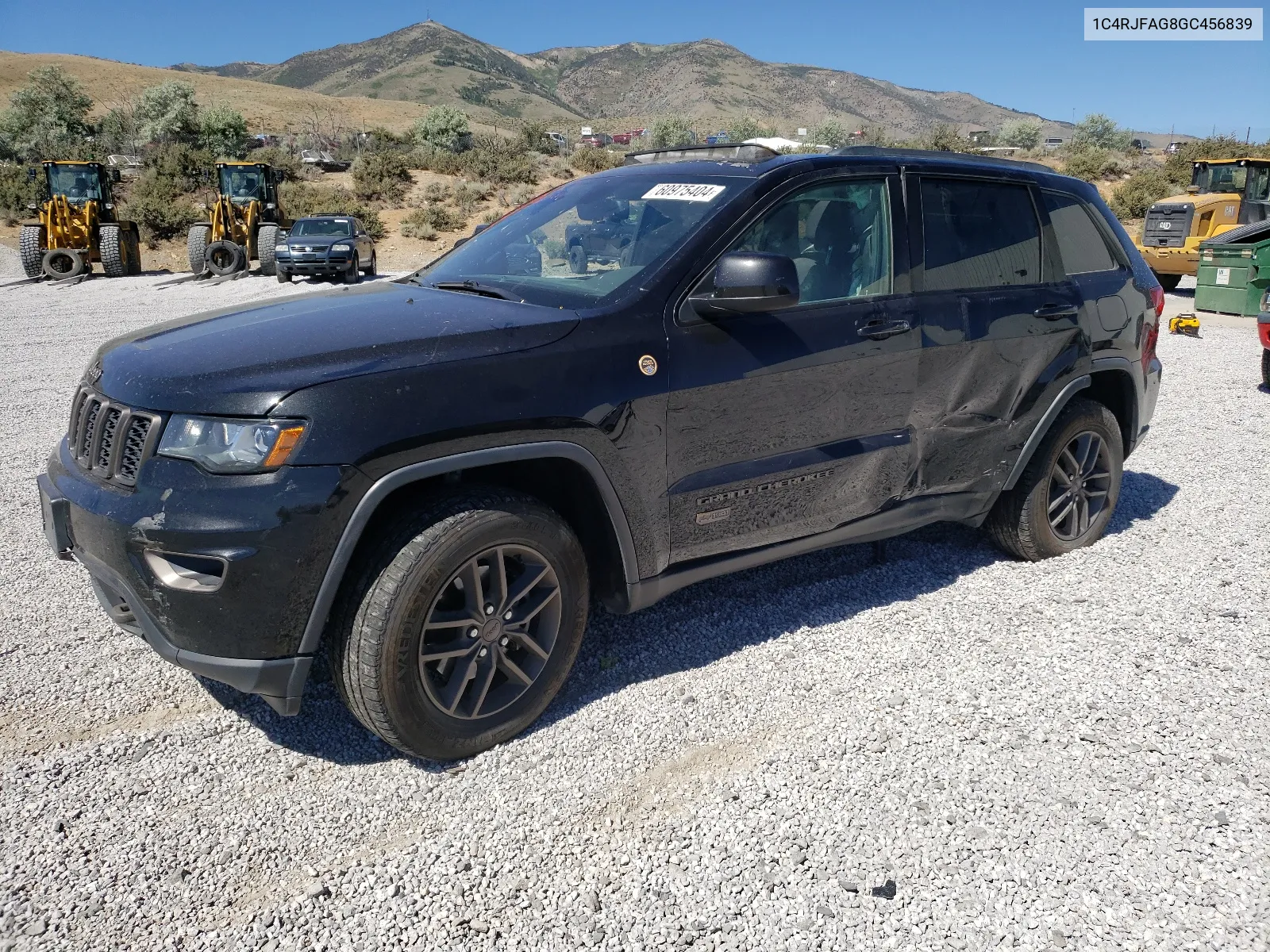 2016 Jeep Grand Cherokee Laredo VIN: 1C4RJFAG8GC456839 Lot: 60975404