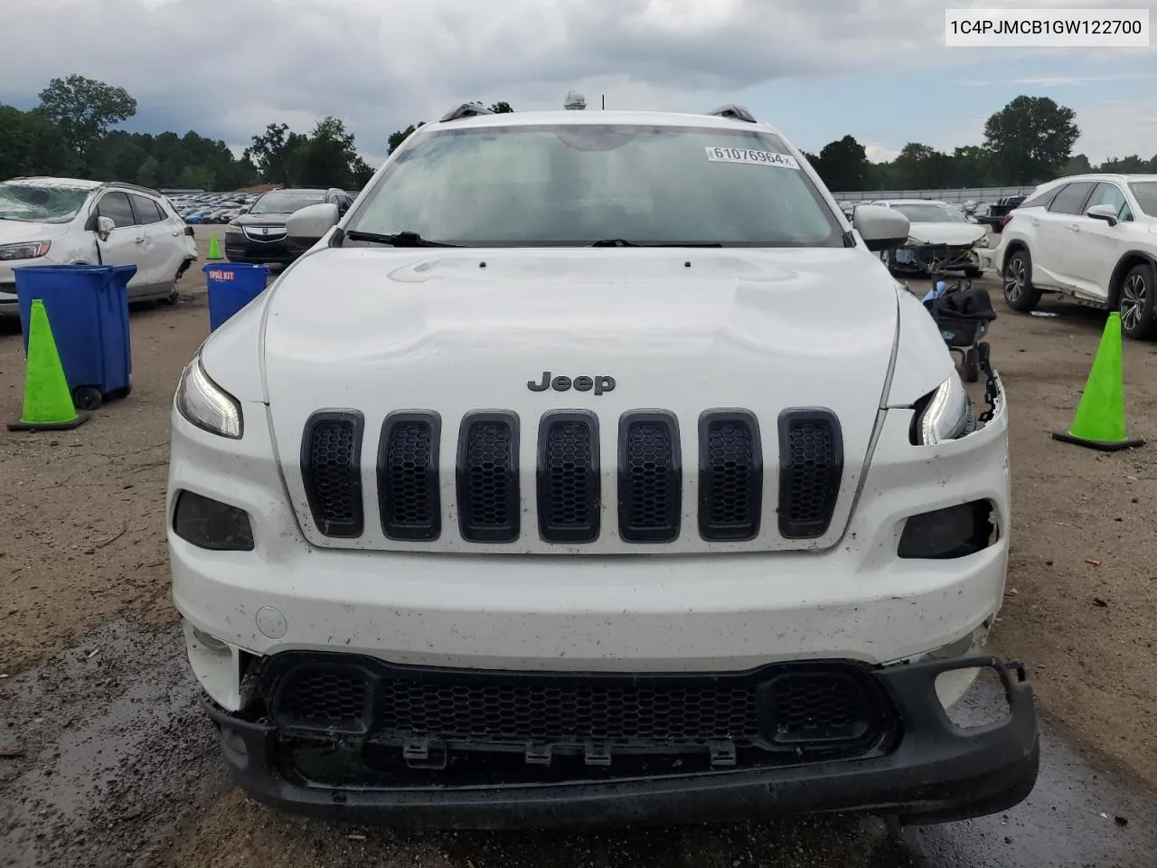 2016 Jeep Cherokee Latitude VIN: 1C4PJMCB1GW122700 Lot: 61076964