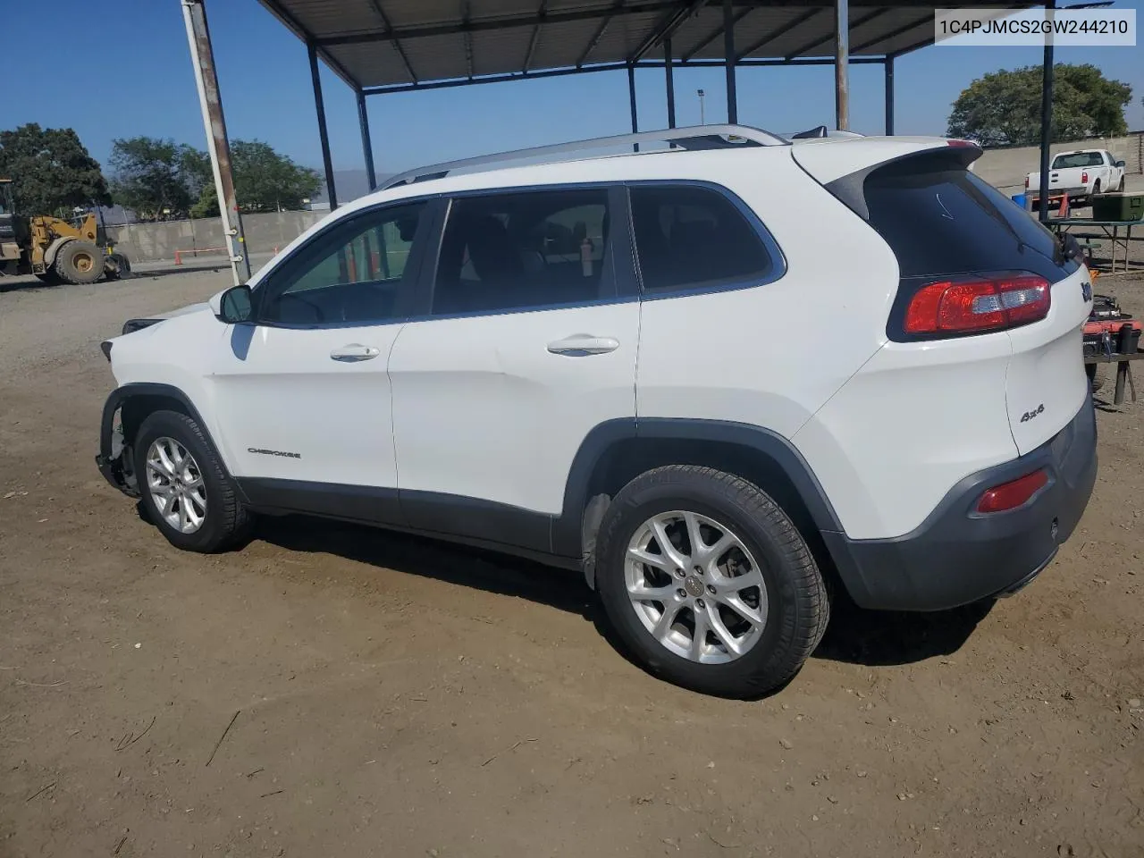 2016 Jeep Cherokee Latitude VIN: 1C4PJMCS2GW244210 Lot: 61254374