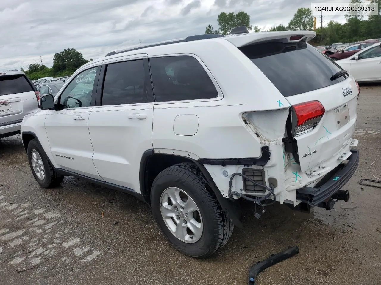 2016 Jeep Grand Cherokee Laredo VIN: 1C4RJFAG9GC339318 Lot: 61392244