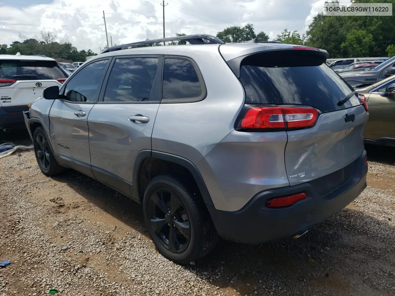 2016 Jeep Cherokee Latitude VIN: 1C4PJLCB9GW116220 Lot: 61877474