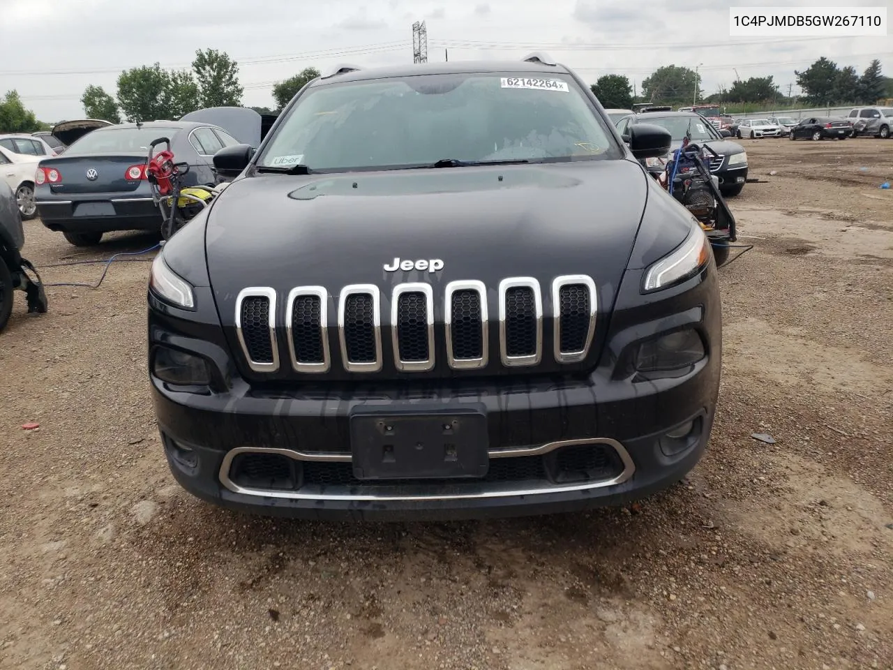 2016 Jeep Cherokee Limited VIN: 1C4PJMDB5GW267110 Lot: 62142264