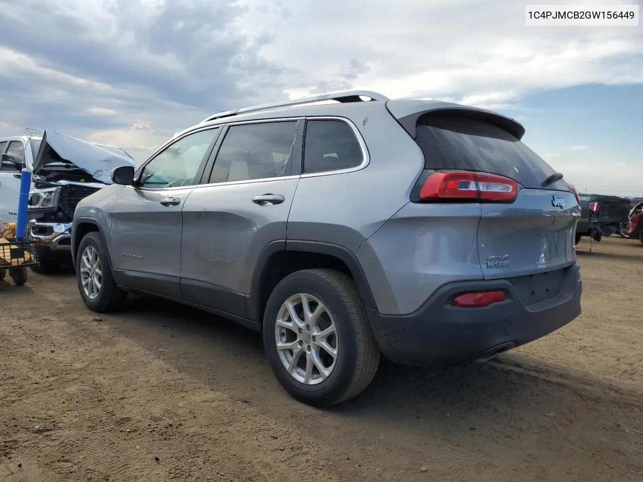 2016 Jeep Cherokee Latitude VIN: 1C4PJMCB2GW156449 Lot: 62823404