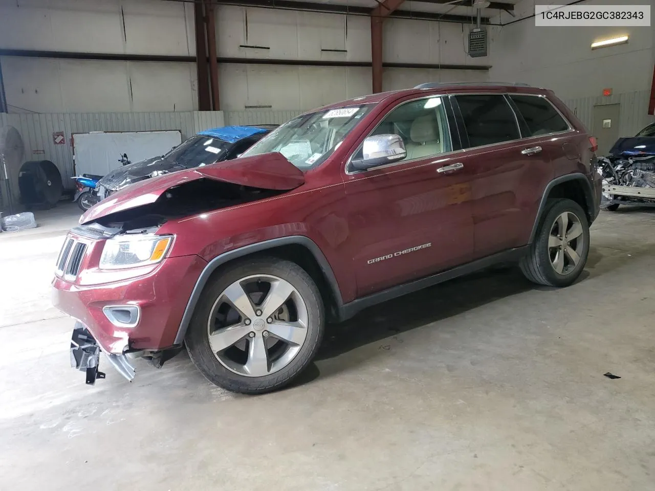 2016 Jeep Grand Cherokee Limited VIN: 1C4RJEBG2GC382343 Lot: 62850654