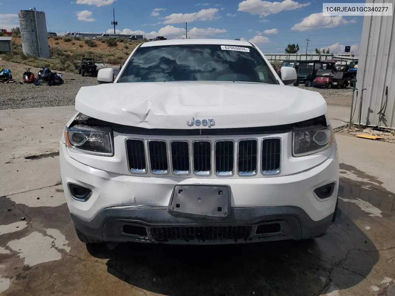 2016 Jeep Grand Cherokee Laredo VIN: 1C4RJEAG1GC340277 Lot: 62960894