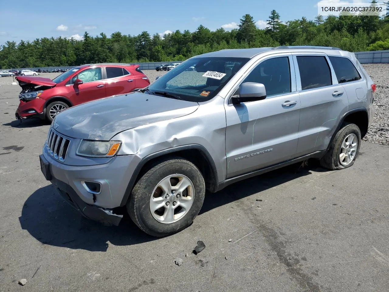 2016 Jeep Grand Cherokee Laredo VIN: 1C4RJFAG2GC377392 Lot: 63024654