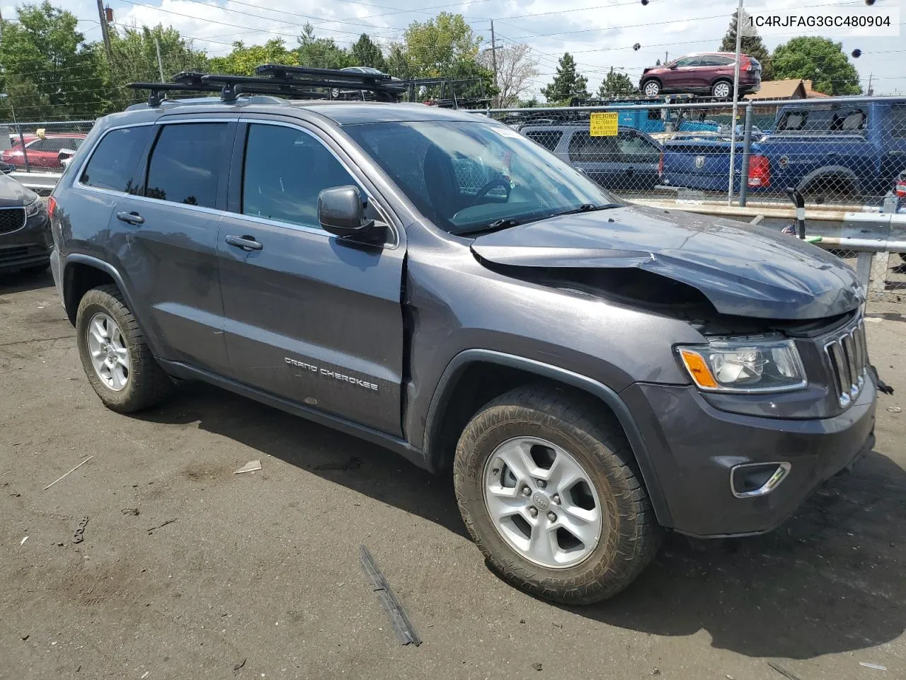 2016 Jeep Grand Cherokee Laredo VIN: 1C4RJFAG3GC480904 Lot: 63079924