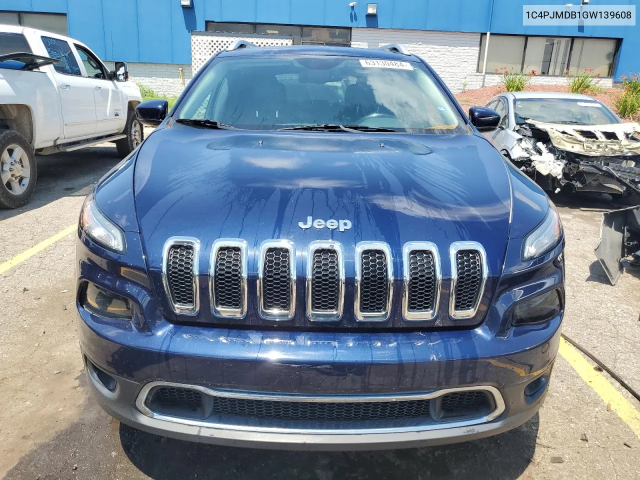 2016 Jeep Cherokee Limited VIN: 1C4PJMDB1GW139608 Lot: 63130484