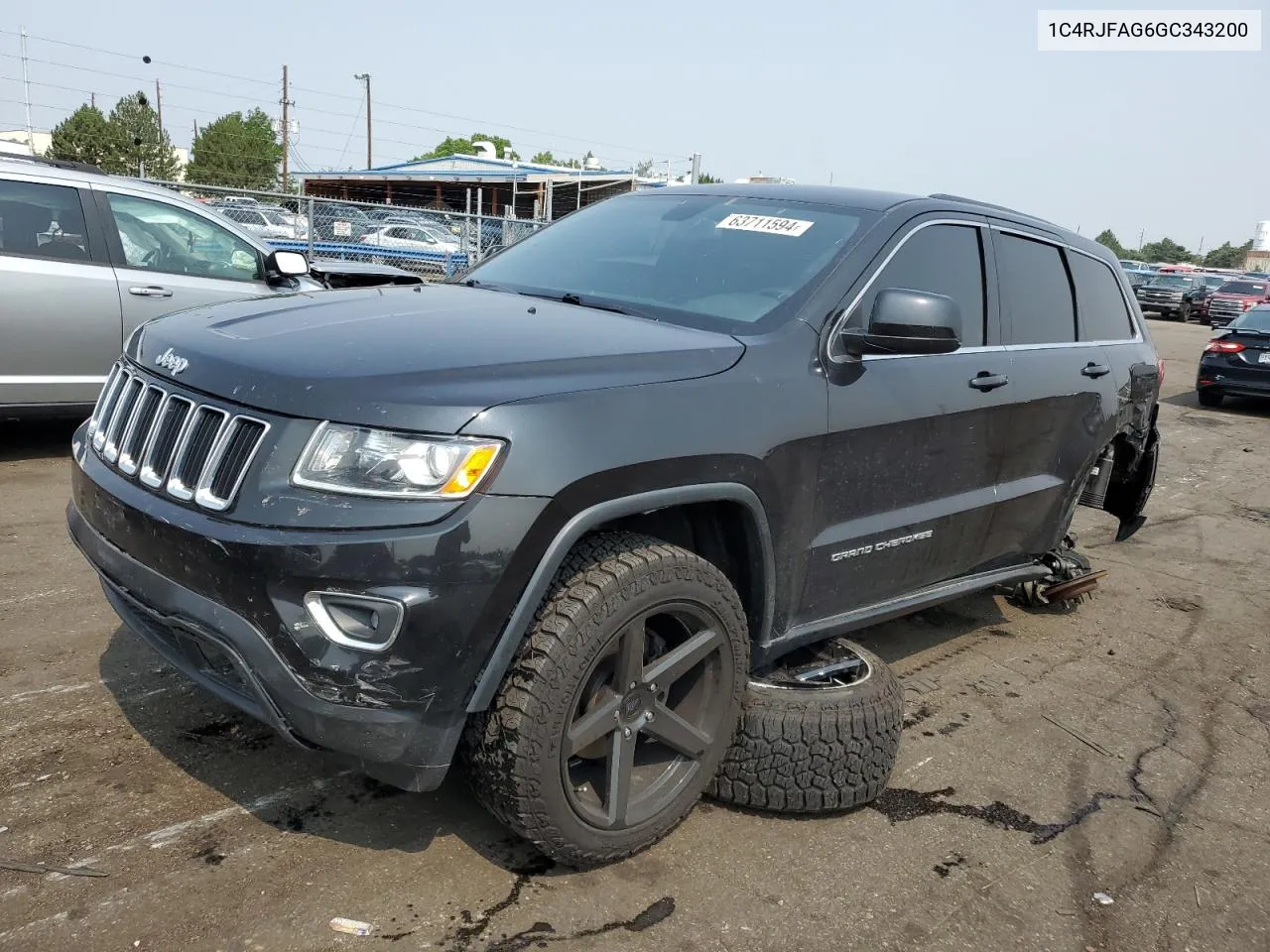 2016 Jeep Grand Cherokee Laredo VIN: 1C4RJFAG6GC343200 Lot: 63711594