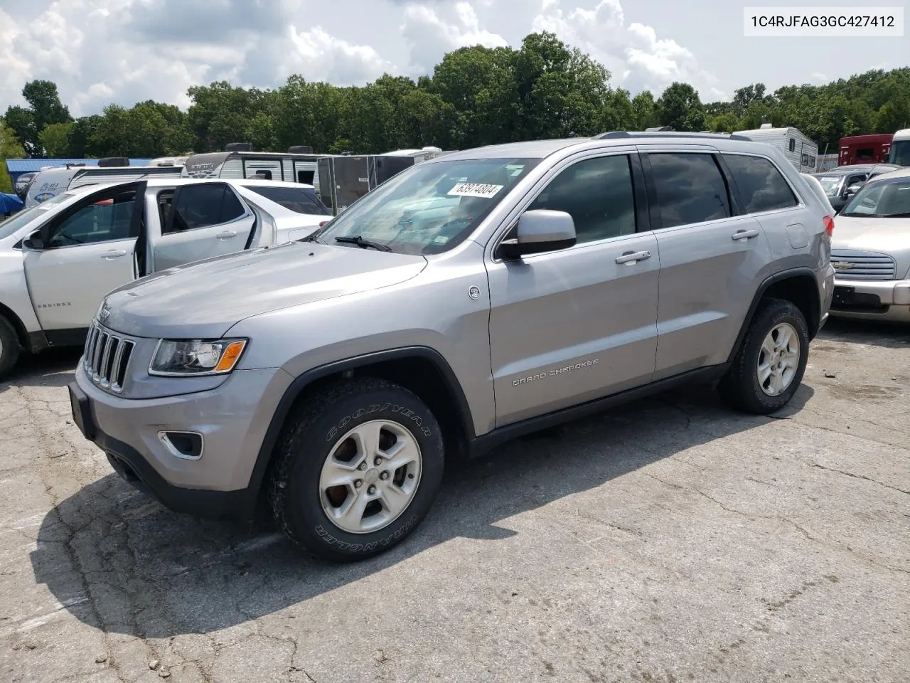 2016 Jeep Grand Cherokee Laredo VIN: 1C4RJFAG3GC427412 Lot: 63974804