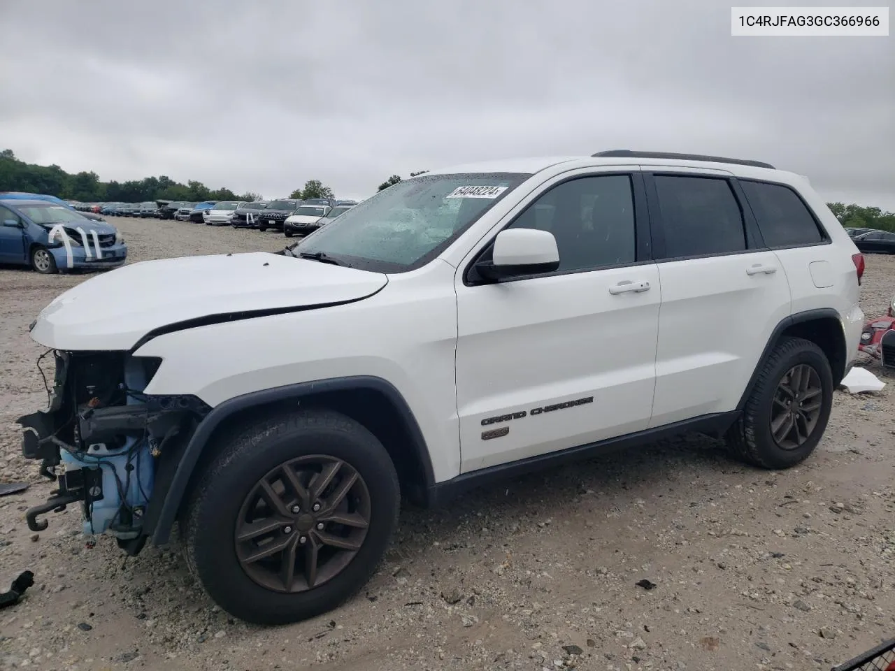 2016 Jeep Grand Cherokee Laredo VIN: 1C4RJFAG3GC366966 Lot: 64048224