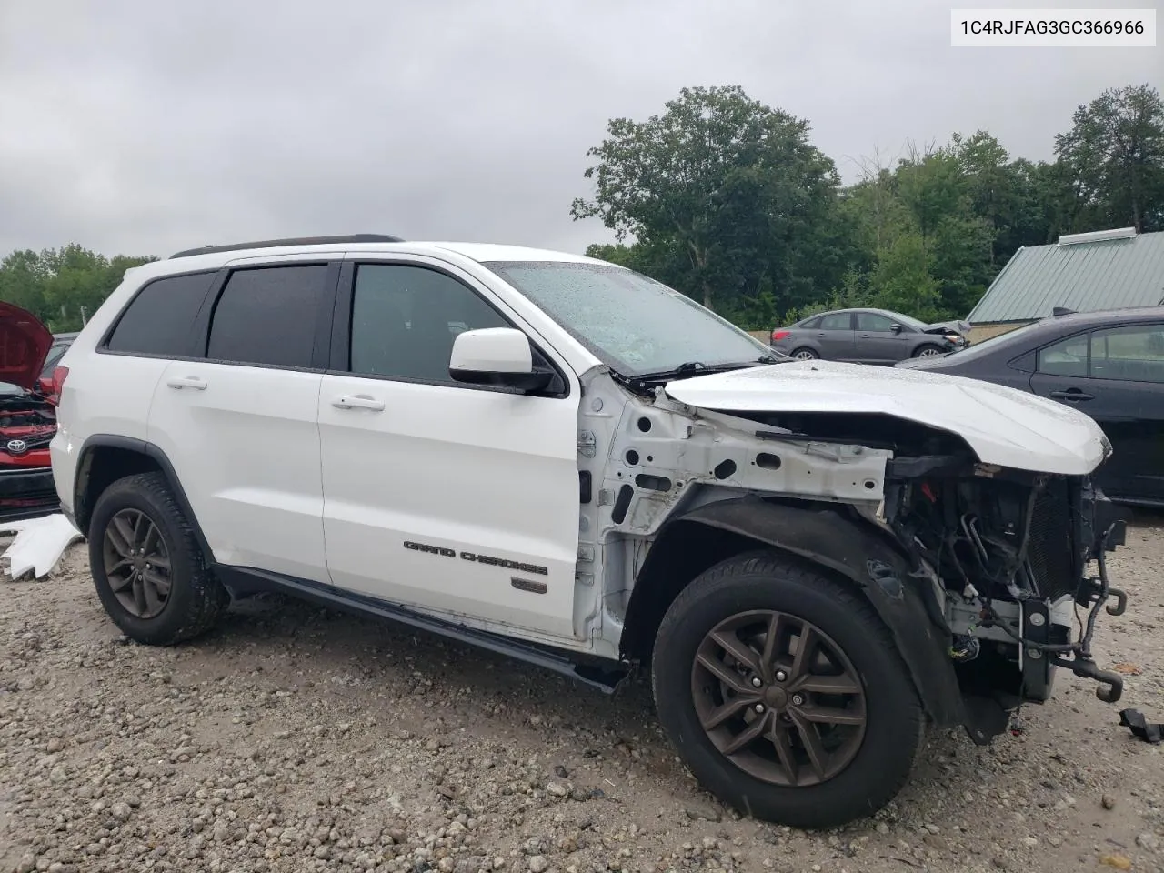 2016 Jeep Grand Cherokee Laredo VIN: 1C4RJFAG3GC366966 Lot: 64048224