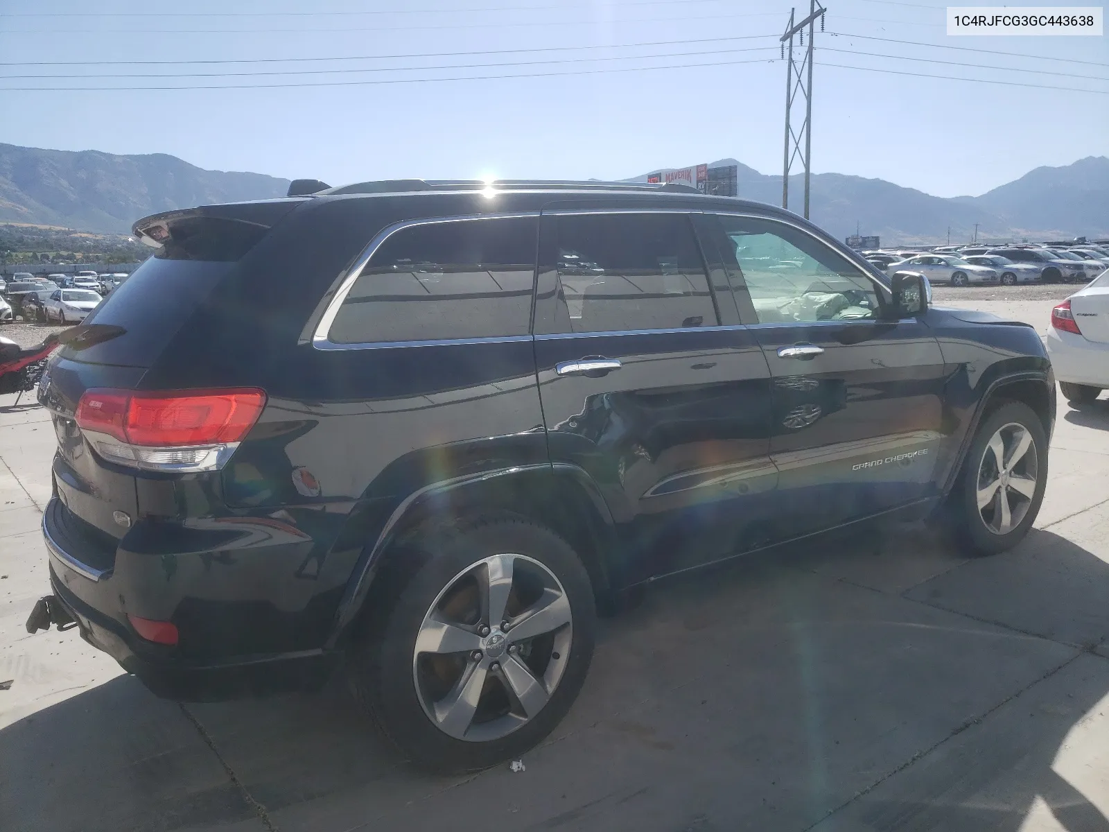 2016 Jeep Grand Cherokee Overland VIN: 1C4RJFCG3GC443638 Lot: 64120754