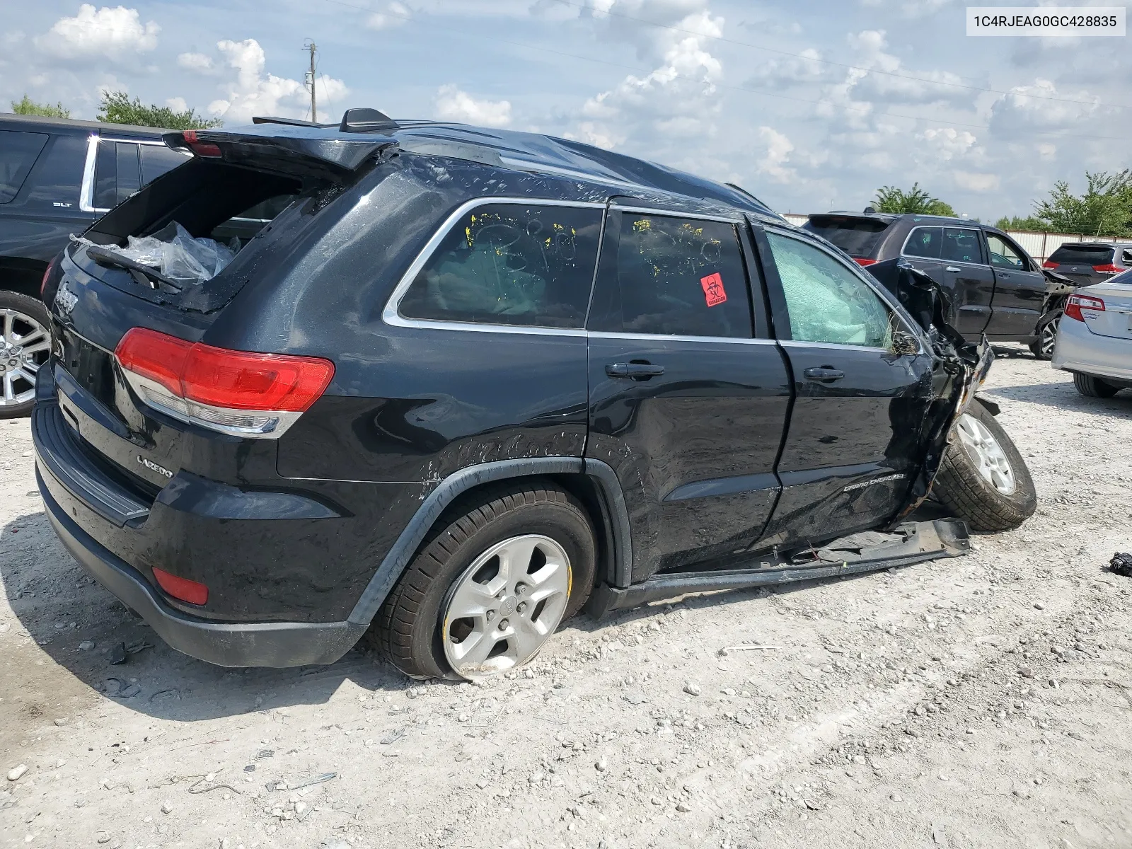 1C4RJEAG0GC428835 2016 Jeep Grand Cherokee Laredo