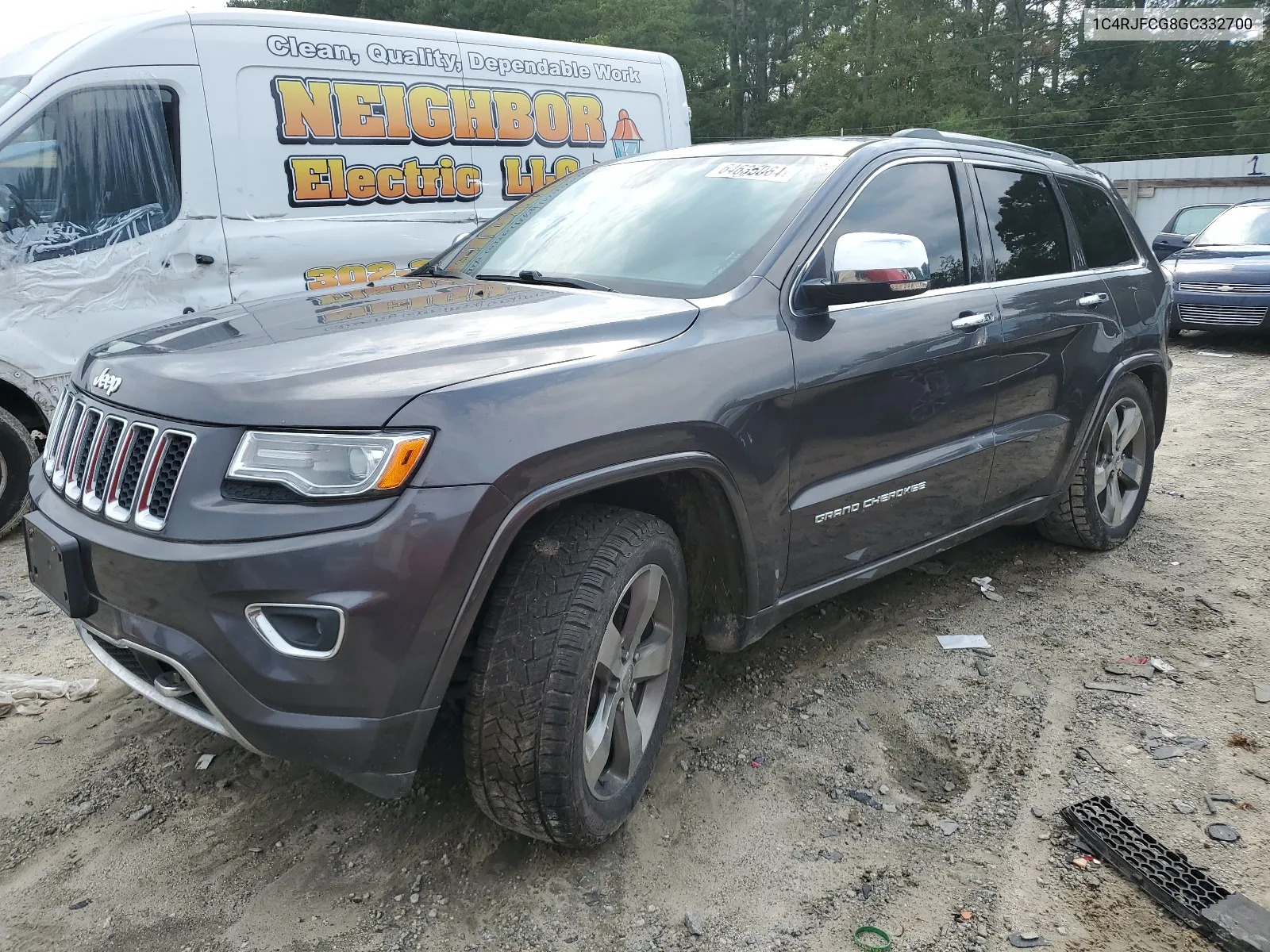 2016 Jeep Grand Cherokee Overland VIN: 1C4RJFCG8GC332700 Lot: 64635084