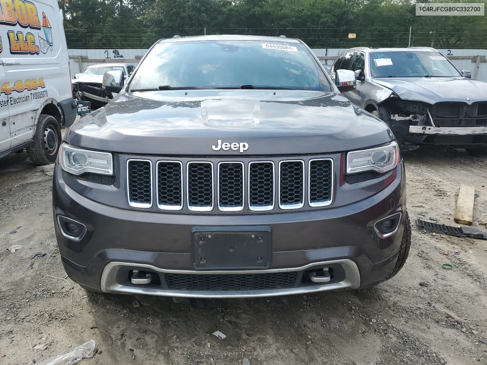 2016 Jeep Grand Cherokee Overland VIN: 1C4RJFCG8GC332700 Lot: 64635084