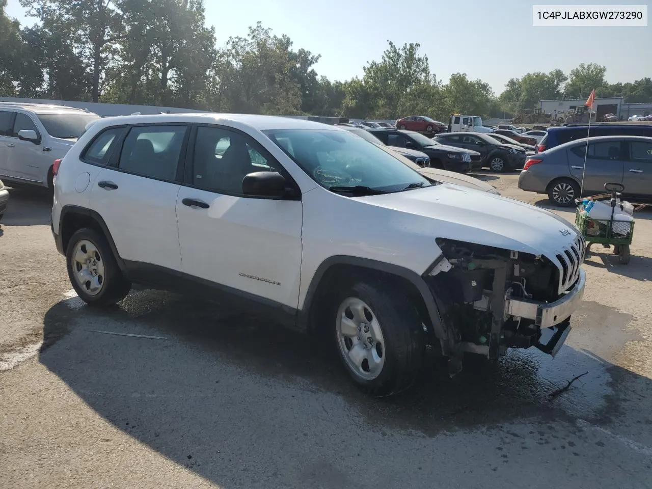 2016 Jeep Cherokee Sport VIN: 1C4PJLABXGW273290 Lot: 64654164