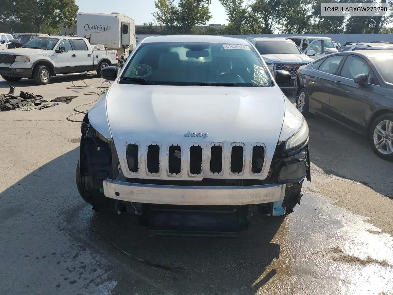 2016 Jeep Cherokee Sport VIN: 1C4PJLABXGW273290 Lot: 64654164