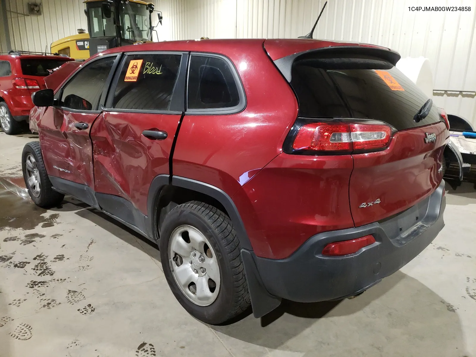 2016 Jeep Cherokee Sport VIN: 1C4PJMAB0GW234858 Lot: 64952762